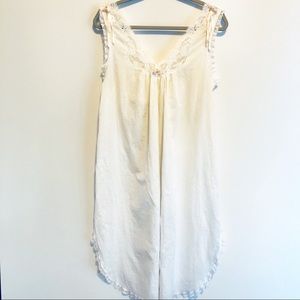 Christian Dior Vintage Cotton Midi Nightgown S/P